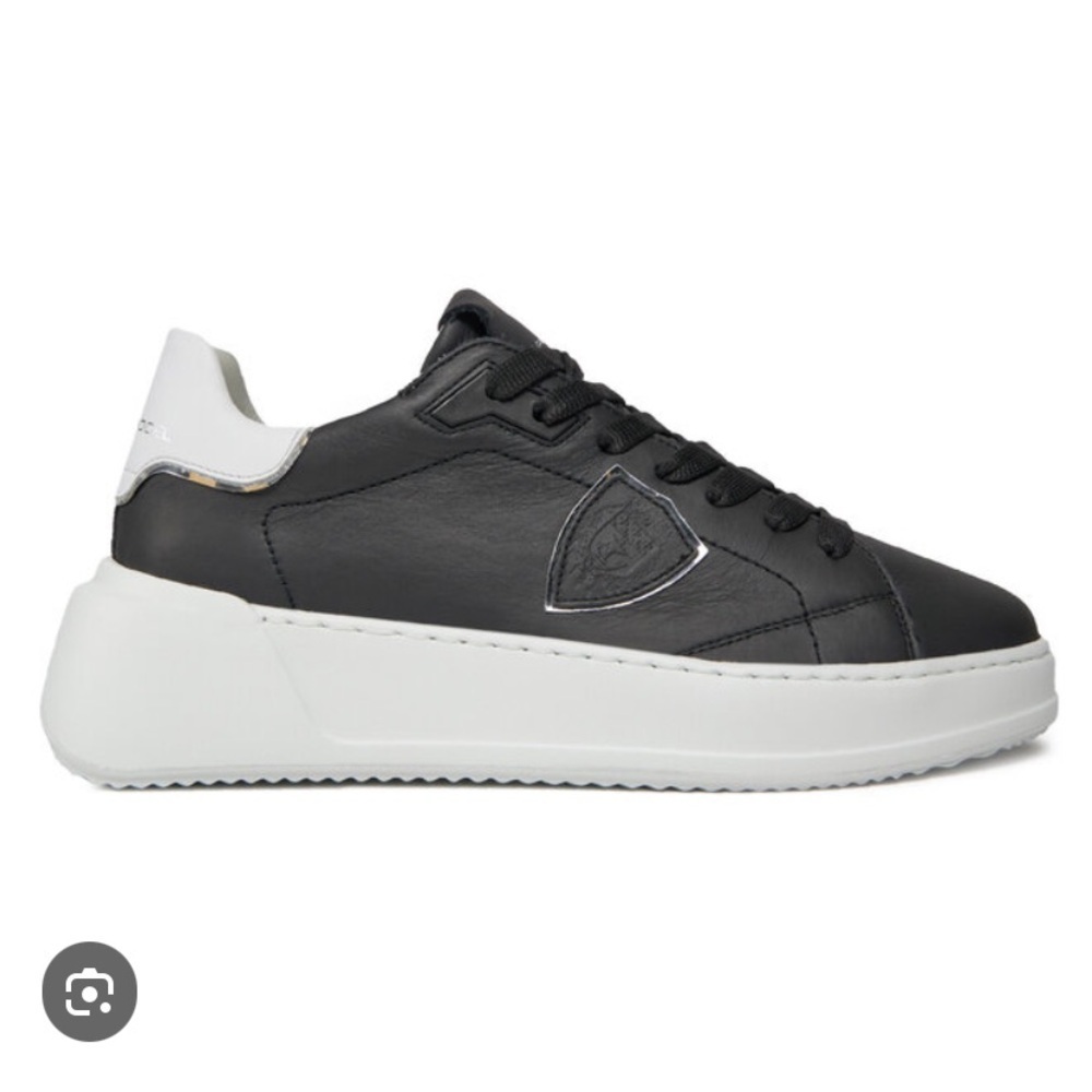 Philippe Model Black and White Sneakers